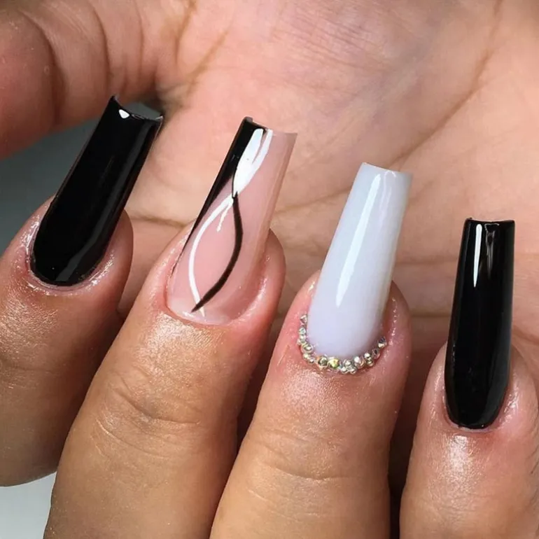 Long Square Press On Nails