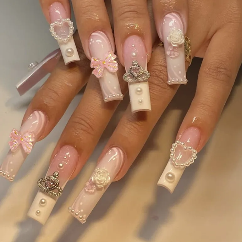 Long Square Press On Nails