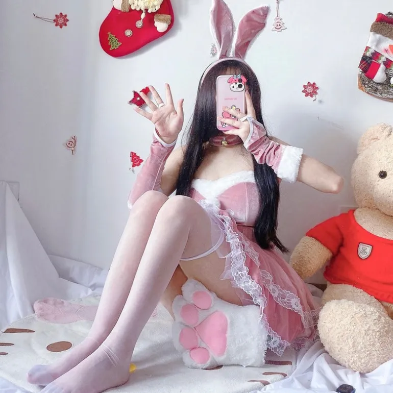 Luxury Santa Bunny Dress Set