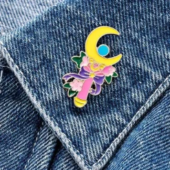 Magical Girl Wand Pin