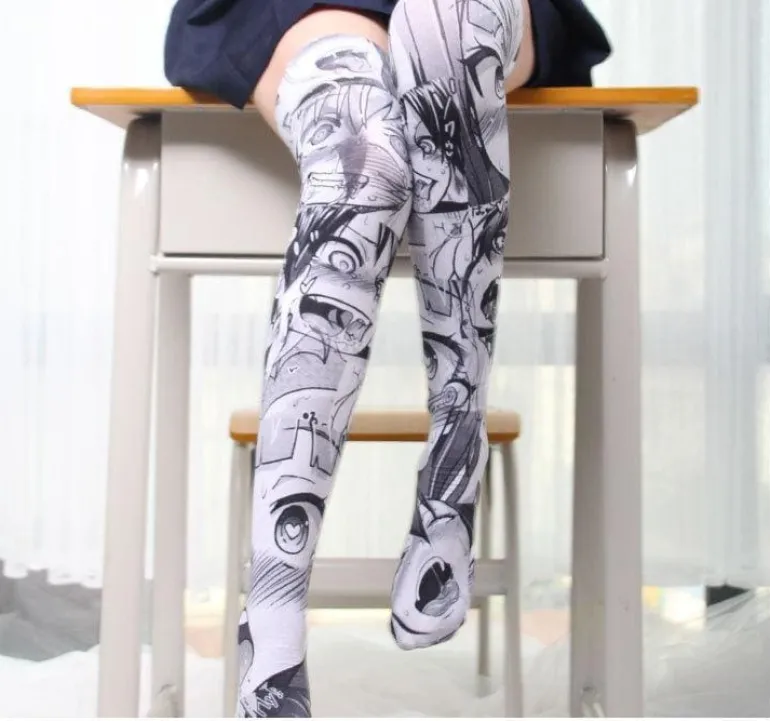 Manga Face Stockings