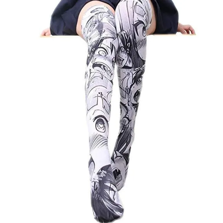 Manga Face Stockings