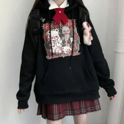 Menhera Bear Hoodie
