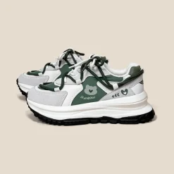 Meow Army Green Sneakers