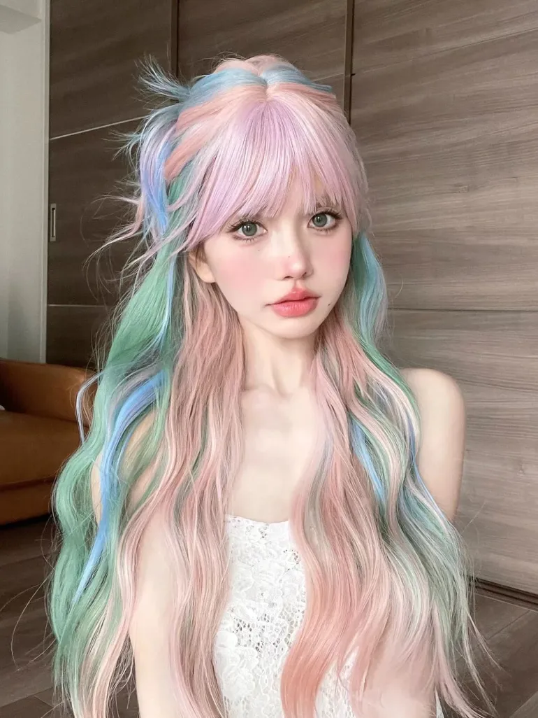 Mermaid Pastel Long Cosplay Wig