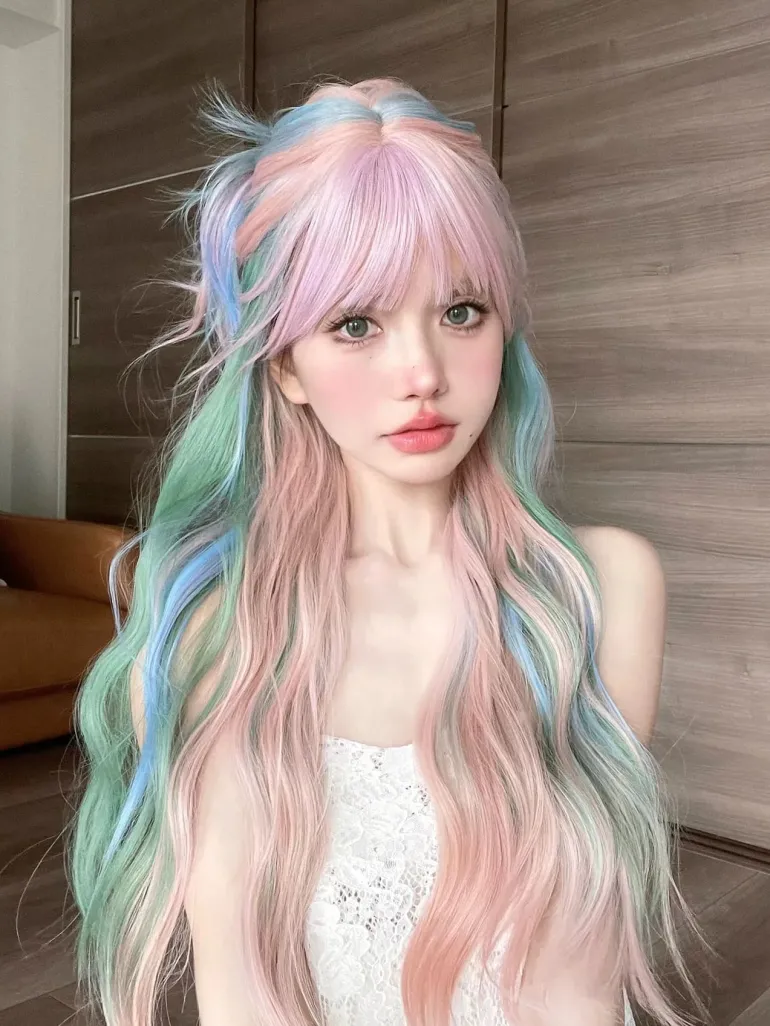 Mermaid Pastel Long Cosplay Wig
