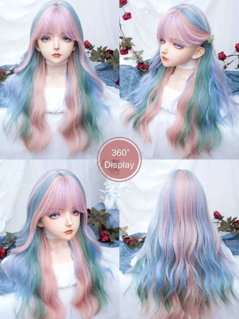 Mermaid Pastel Long Cosplay Wig