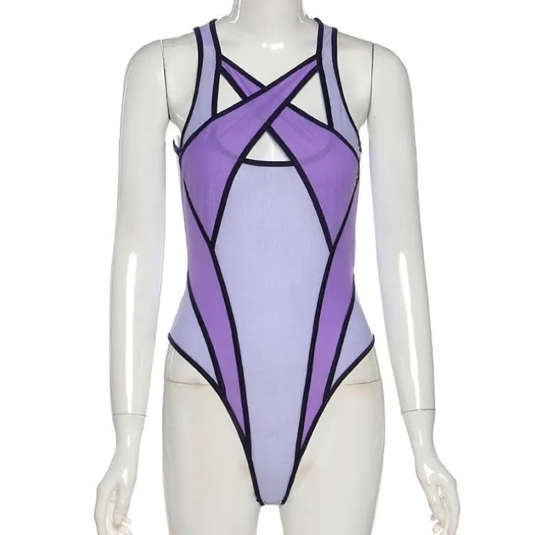Mesh Criss Cross Monokini
