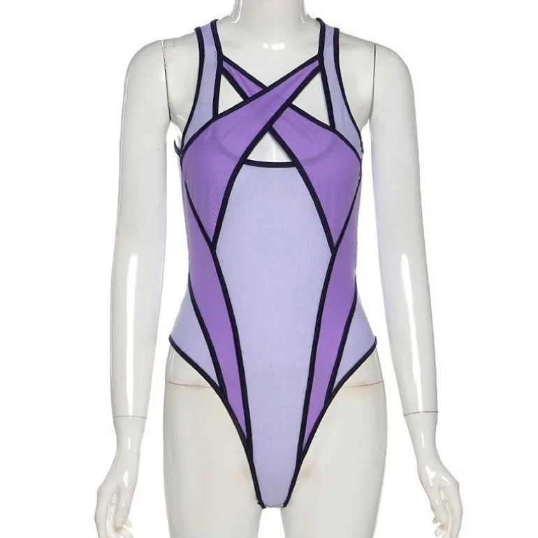 Mesh Criss Cross Monokini