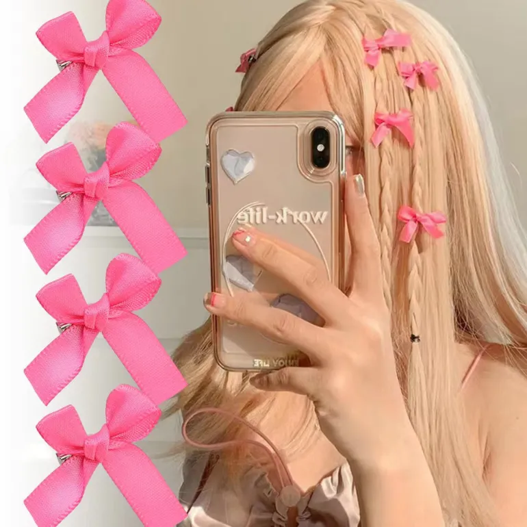 Micro Bow Hair Clips