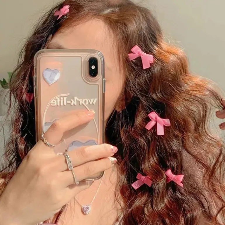 Micro Bow Hair Clips