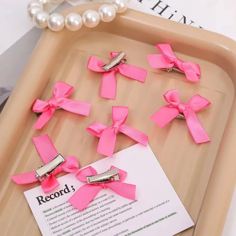 Micro Bow Hair Clips