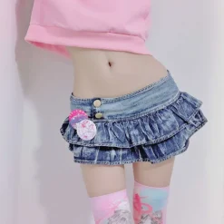 Micro Denim Mini Skirt