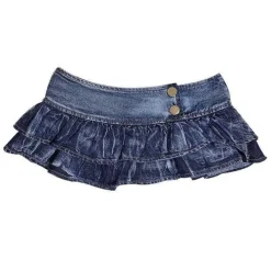 Micro Denim Mini Skirt