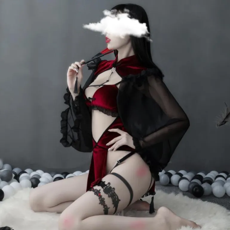 Midnight Witch Cosplay Lingerie Set