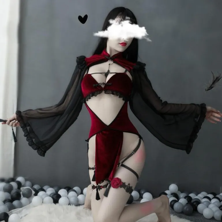 Midnight Witch Cosplay Lingerie Set