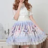 Milky Anime Print Skirt