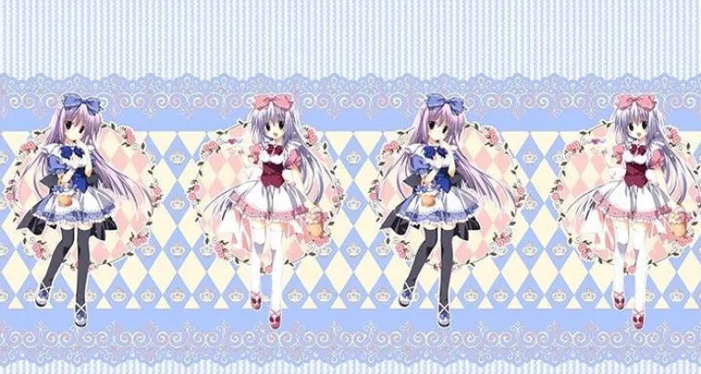 Milky Anime Print Skirt