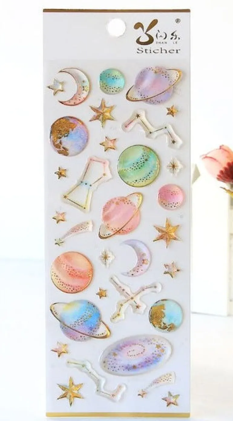 Milky Galaxy Stickers