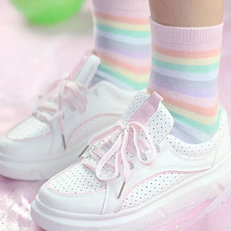 Milky Rainbow Socks