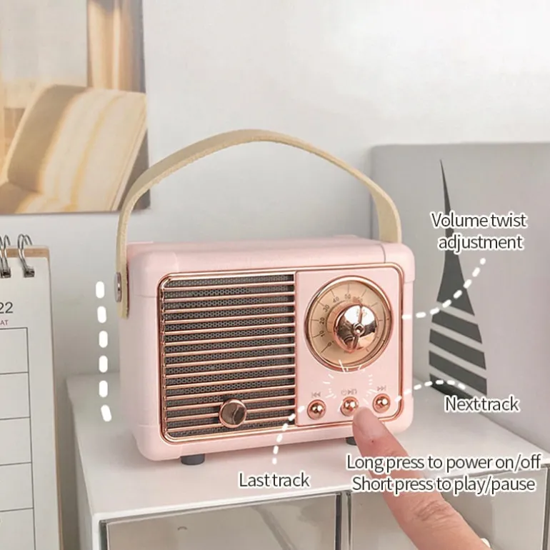 Mini Retro Radio Bluetooth Speaker