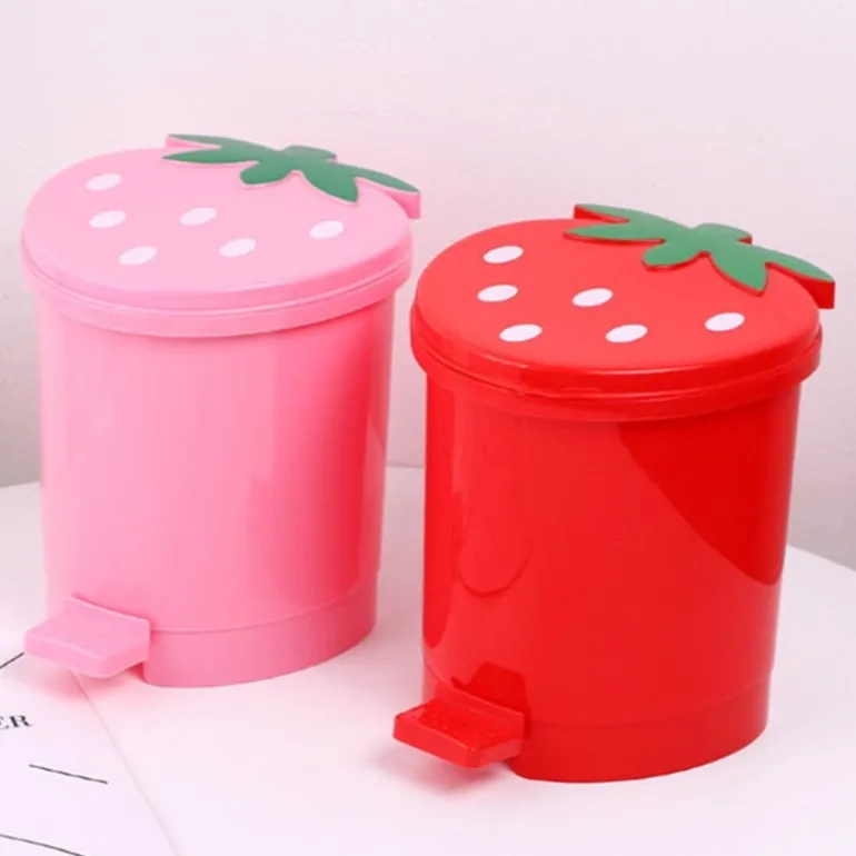 Mini Strawberry Waste Basket