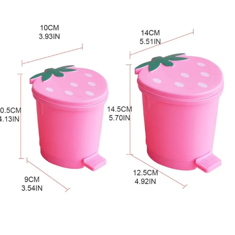 Mini Strawberry Waste Basket