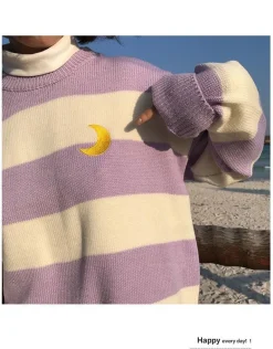 Moon Child Pastel Knit Sweater