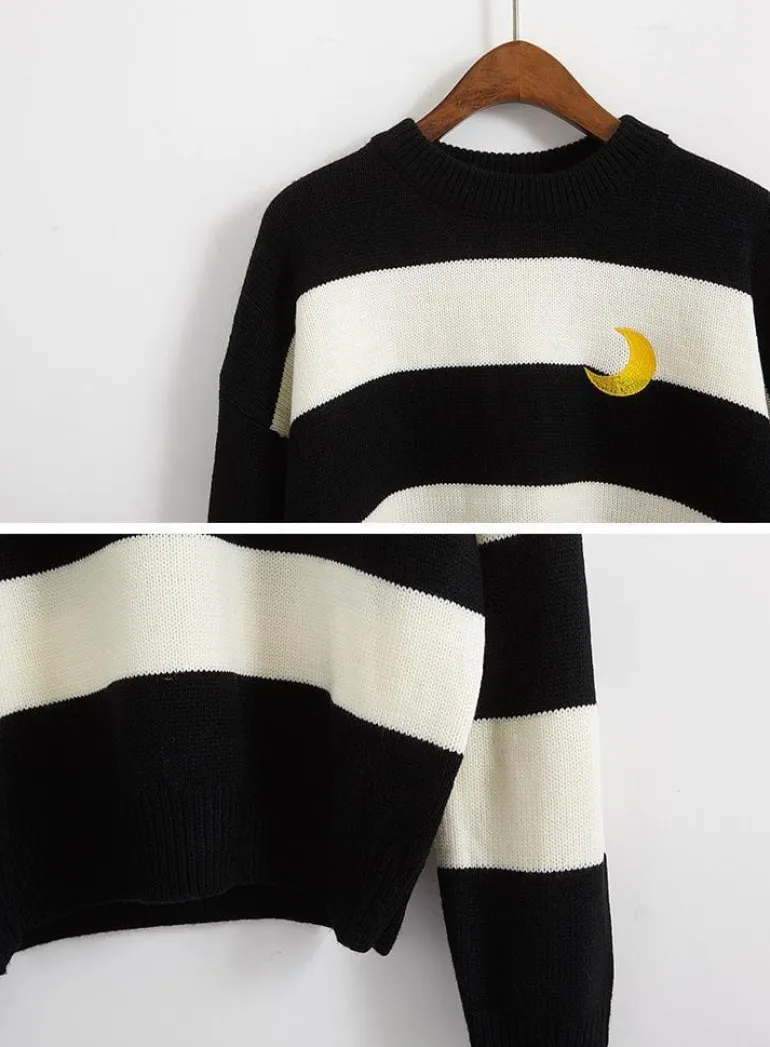 Moon Child Pastel Knit Sweater