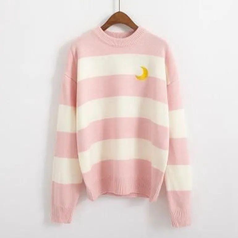 Moon Child Pastel Knit Sweater