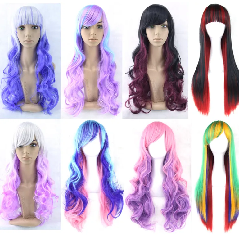 Multi-Color Long Wigs