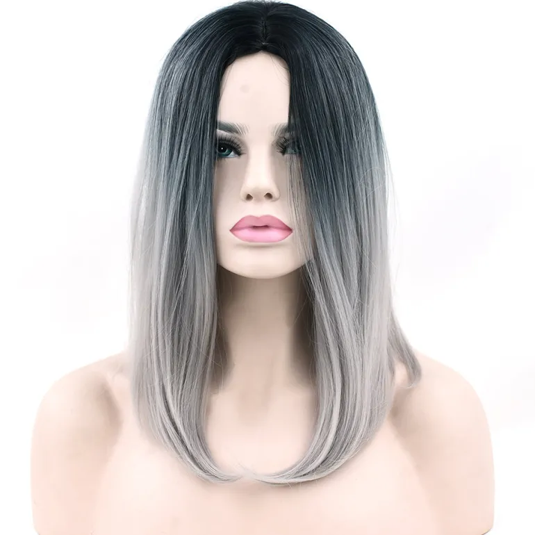 Ombre Medium Length Wigs