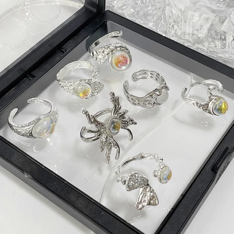Opal Alien Rings