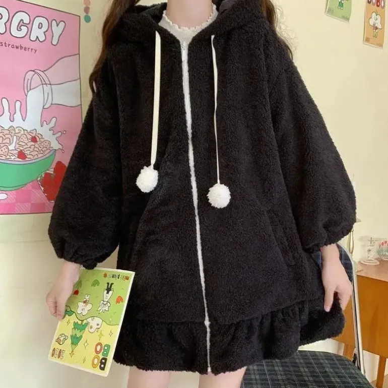 Oversized Fluffy Bunny Jacket