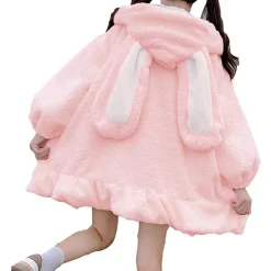Oversized Fluffy Bunny Jacket