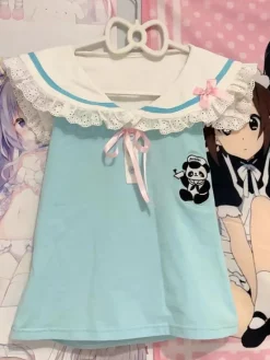 Panda Medic Collared Blouse