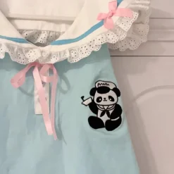 Panda Medic Collared Blouse