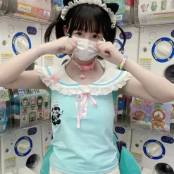 Panda Medic Collared Blouse