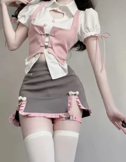 Pastel Academia Outfit Set