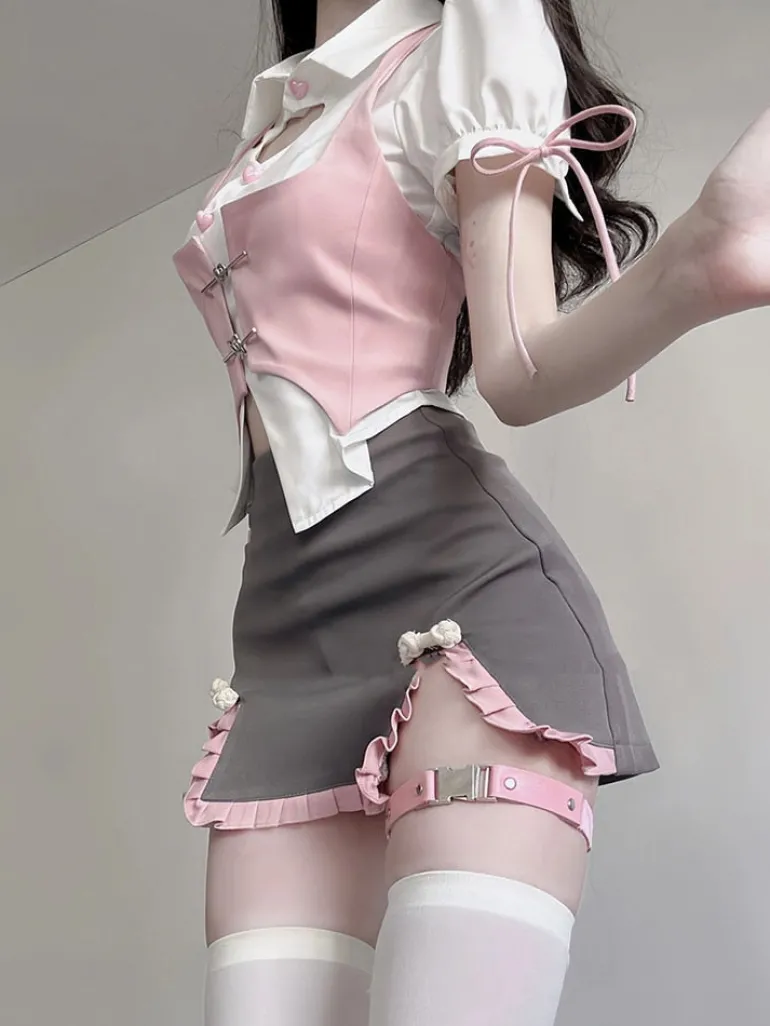 Pastel Academia Outfit Set