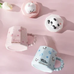Pastel Animal Mug & Straw Set