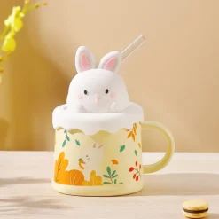 Pastel Animal Mug & Straw Set
