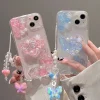 Pastel Candy Butterfly iPhone Case And Chain