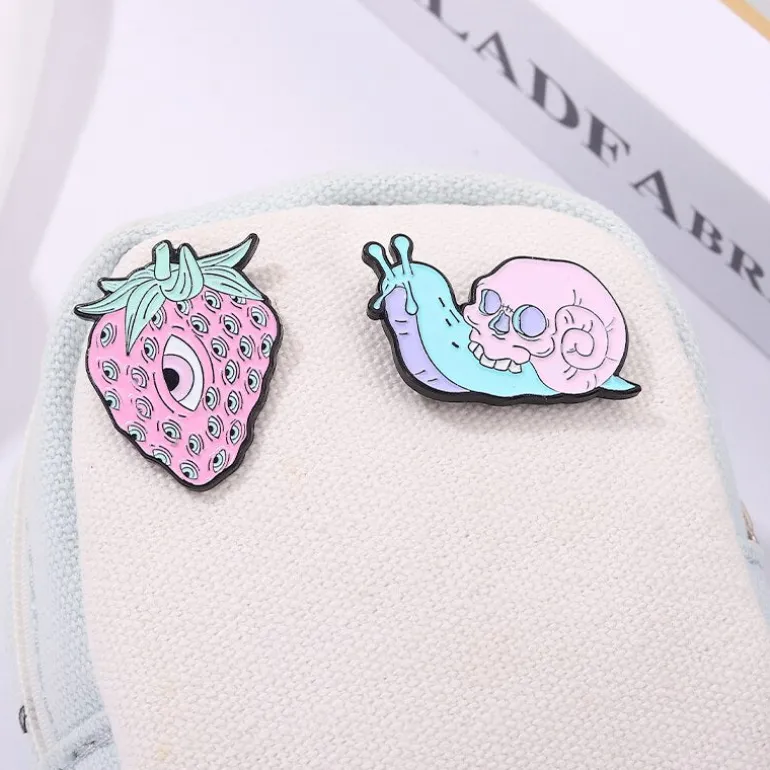 Pastel Goth Creepy Cute Enamel Pin Set