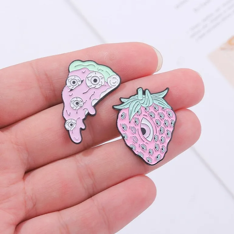 Pastel Goth Creepy Cute Enamel Pin Set