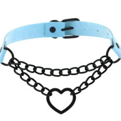 Pastel Goth Heart Choker