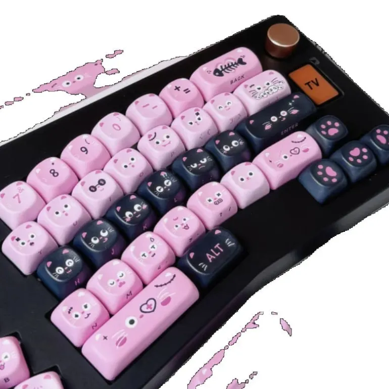 Pastel Goth Piggy Keycaps Set