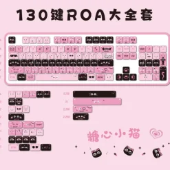 Pastel Goth Piggy Keycaps Set