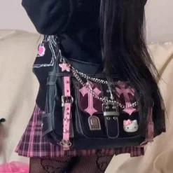 Pastel Goth Y2K Messenger Bag