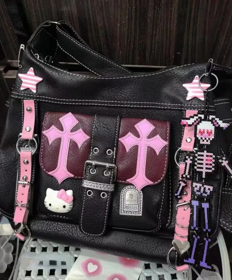 Pastel Goth Y2K Messenger Bag